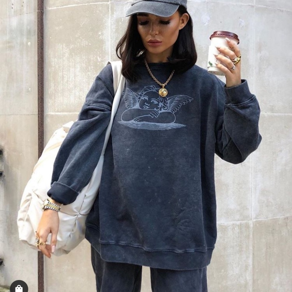 Motel Rock Angel GLO Sweatshirt  Crewneck